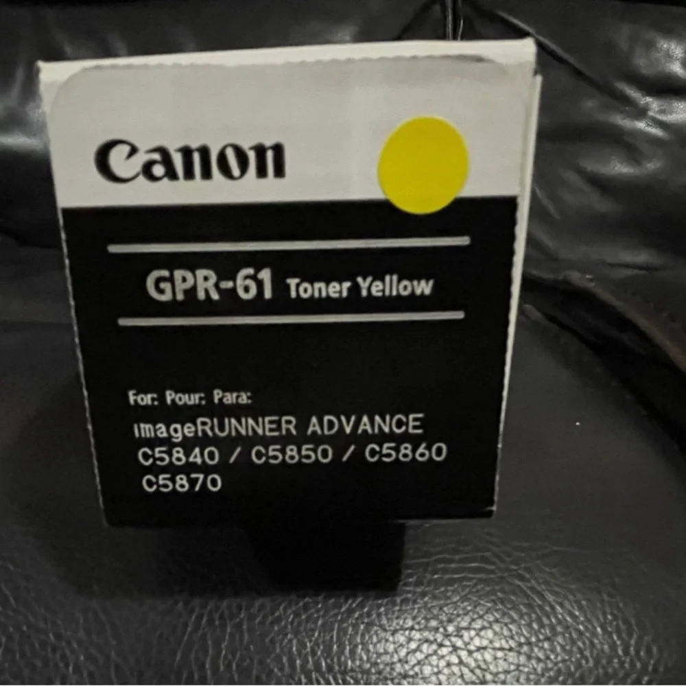 Genuine Canon GPR-61 Toner Yellow GPR-61 Yellow Toner